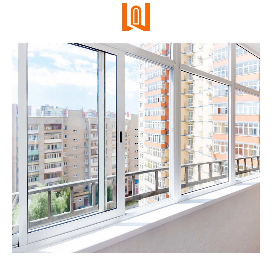 American Style New Design OEM/ODM Office Soundproof PVC Vinyl Sliding Window