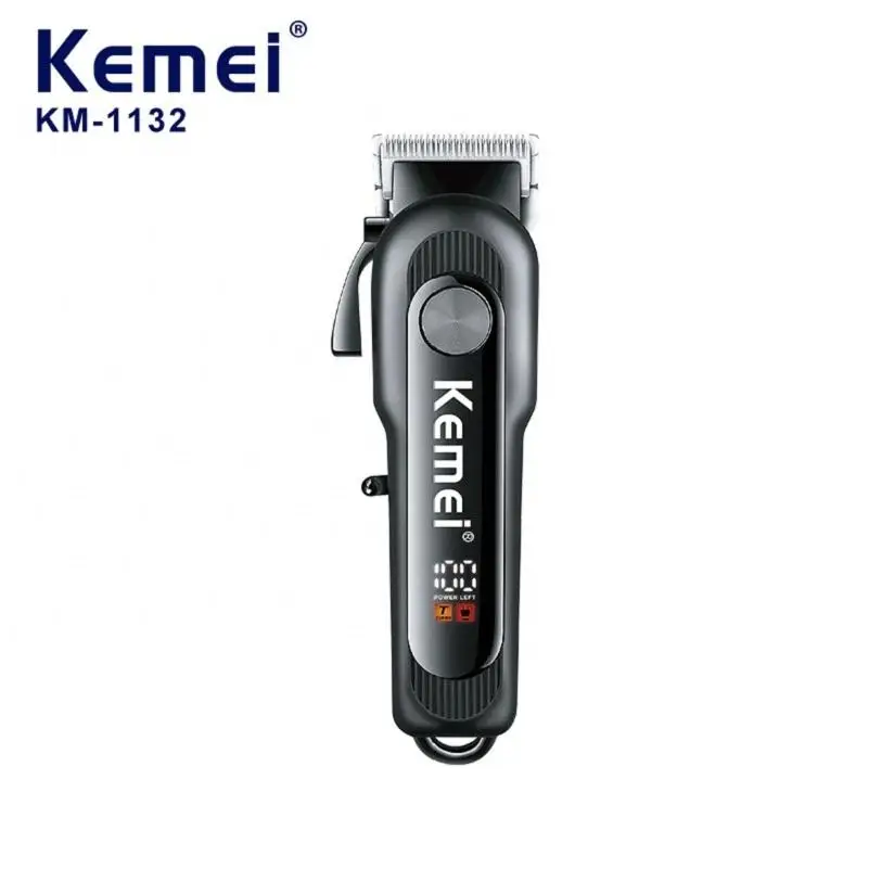 Kemei KM-1132 New Hair Trimmer Professional Rechargeable Cordless Barber For Men High Quality Hair Trimmer Electric Hair Clipper
