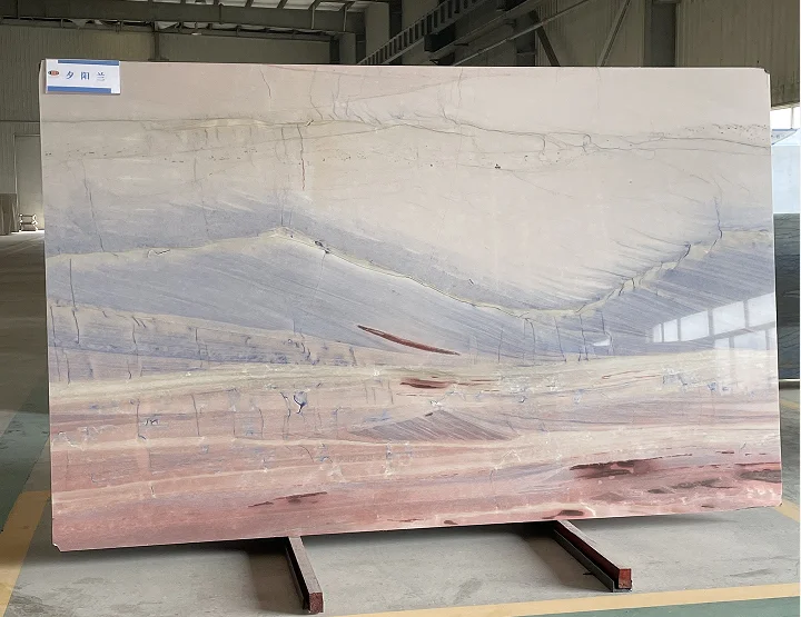 marble light backplate thin slab polished glazed marble look slab wall tiles