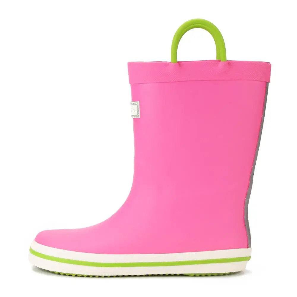 Wear Resistant Outdoor Reusable Rubber Rain Boots For Children
