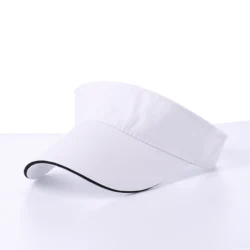 Cheap price High quality  sunshade plain dyed sandwich-like adjustable back closure Visor Cap