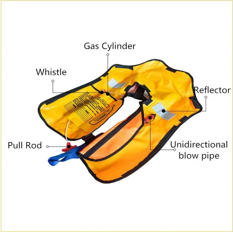 Множество различных цветовых Светоотражающие судовой надувной спасательный жилет пены куртка