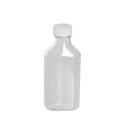 China 2 oz cough medicine medical plastic oval liquid bottle