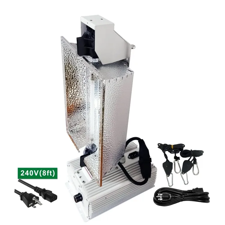 Освещение для выращивания 1000 Вт включает в себя электронный балласт алюминиевый отражатель HPS лампа Rachet вешалка для выращивания света