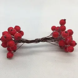 Artificial Red Foam Berry Picks Branch Blossom Flower Christmas Decorative Artificial Berry