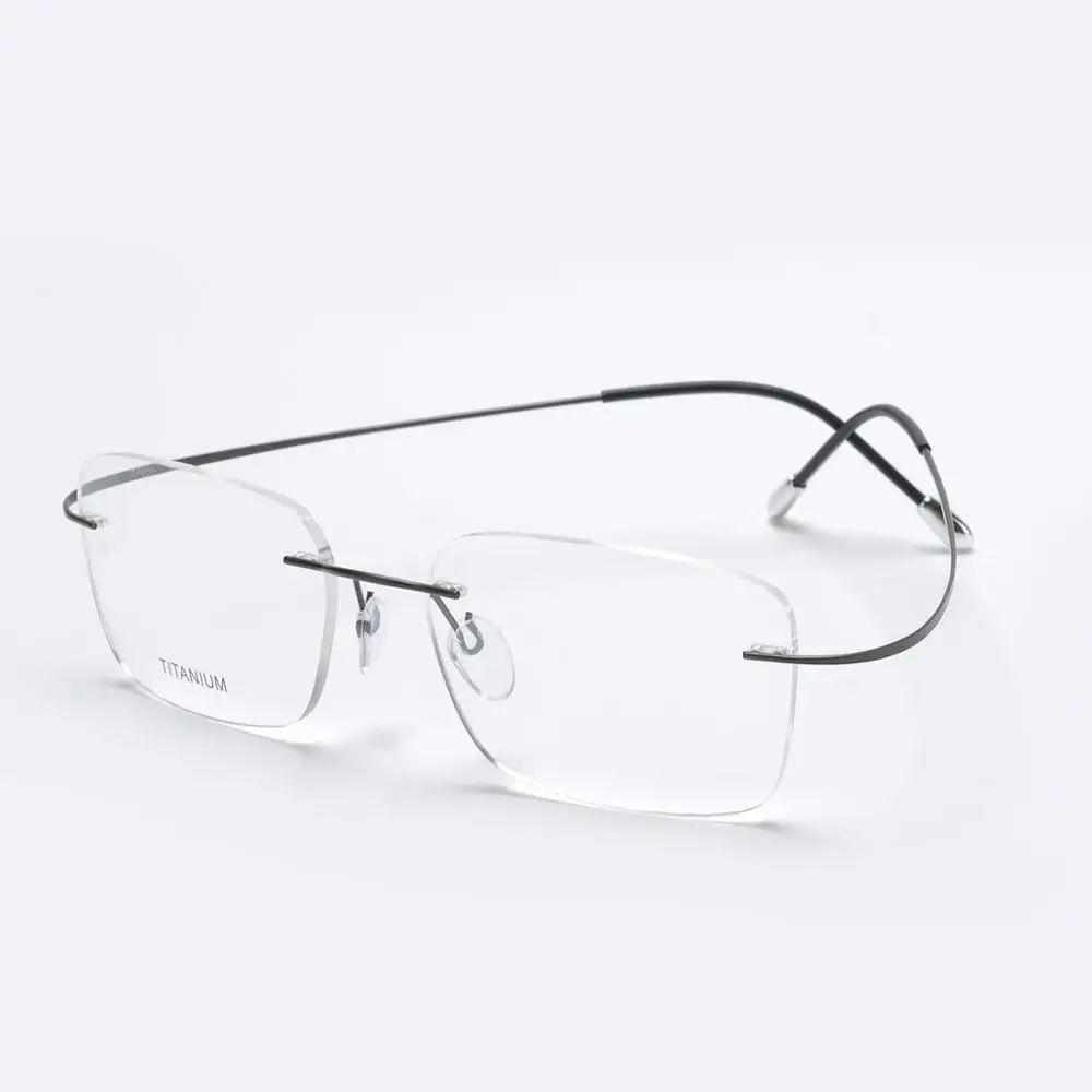 new model rimless eyewear memory titanium opticals frame men wholesale optical eyeglasses spectacle myopia frames