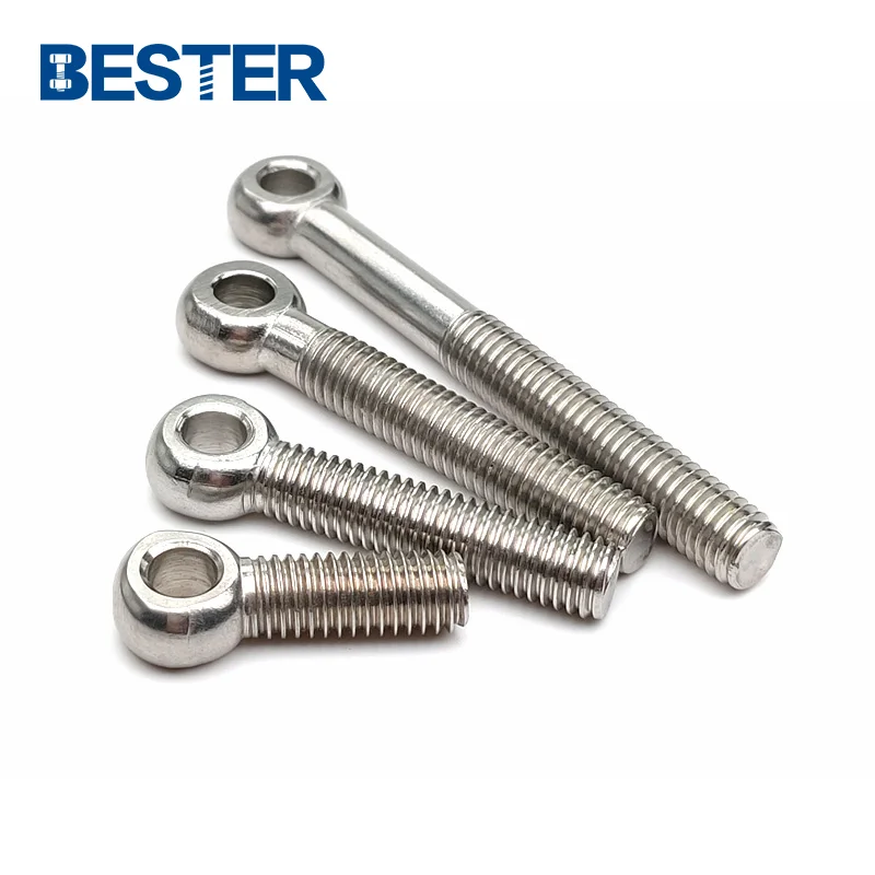DIN444 high quality fish eye connection bolt 304 316 stainless steel eyelet bolt fisheye bolt with hole
