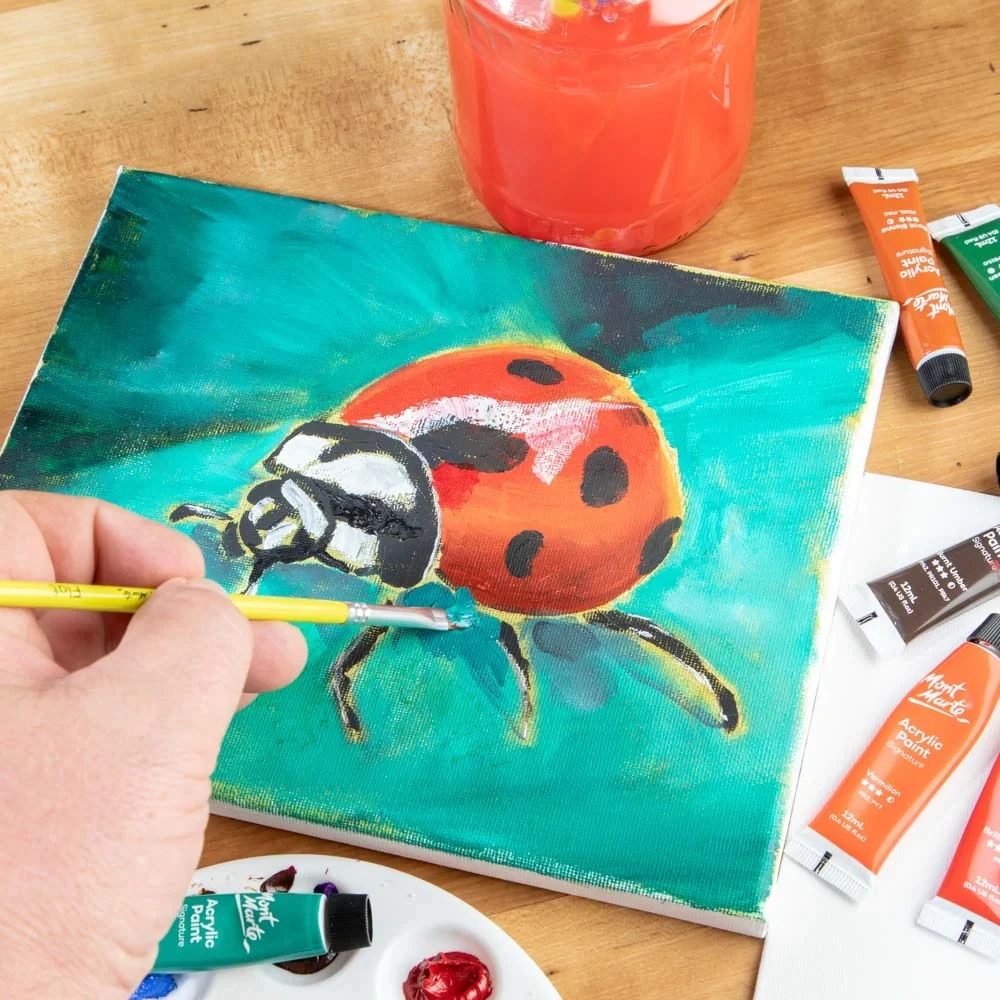 Mont Marte Taklon Brush Set Combination 12pc artist paint brushes