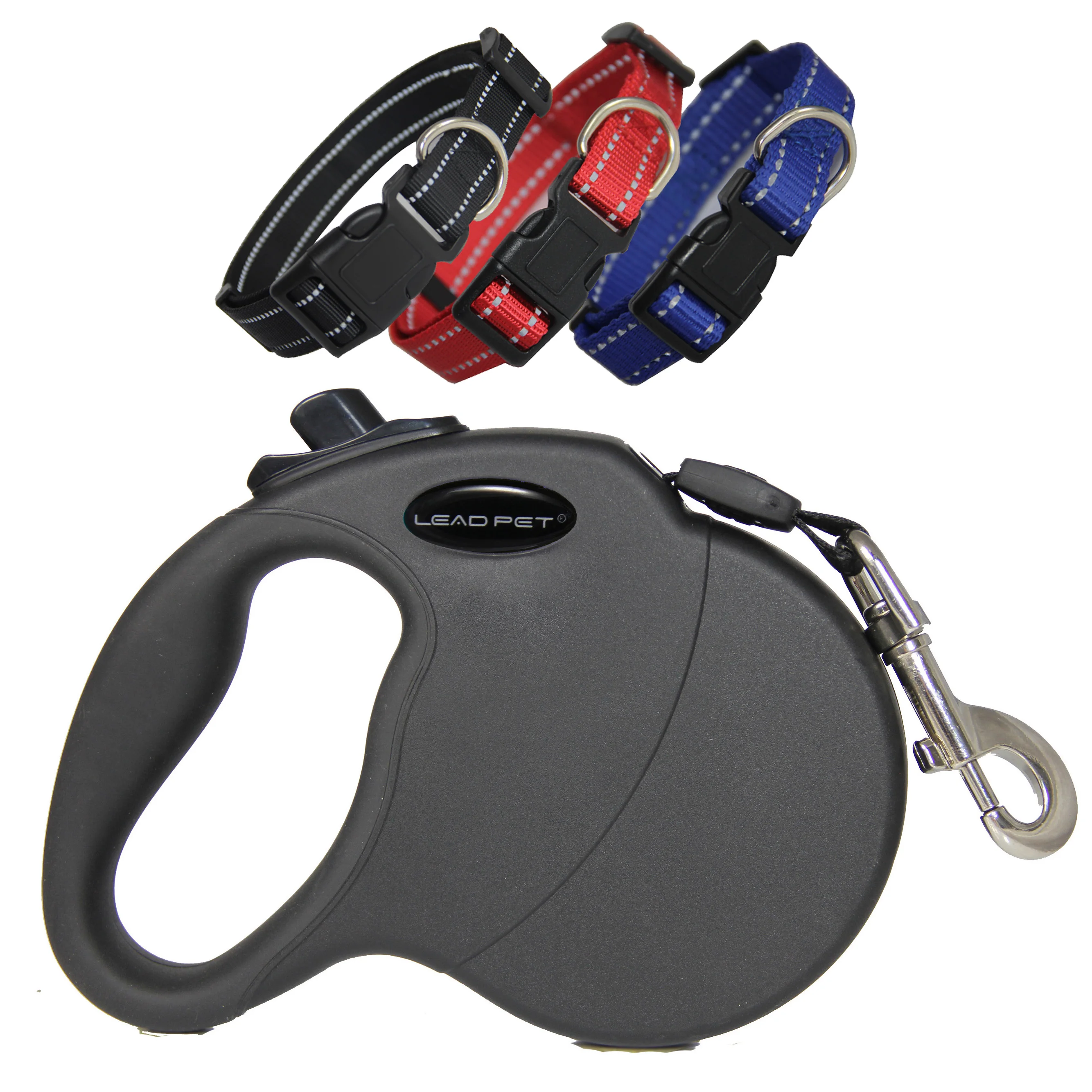 LEAD PET 16 FT Thick Durable Nylon Rope Comfortable Padded Handle Highly Reflective Threads Dog Leashes for Medium