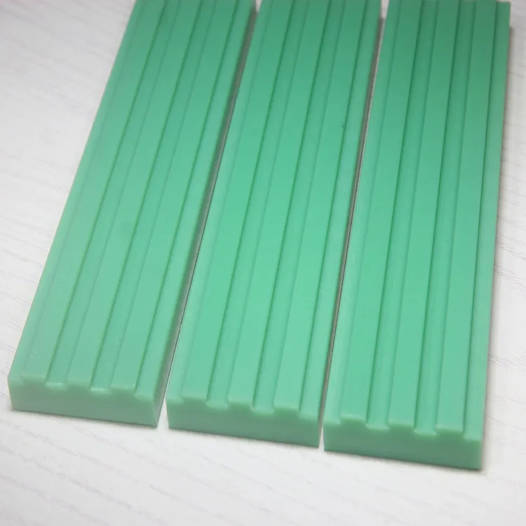 Plastic manufacturers process custom wear-resistant UHMW-PE self-lubricating nylon chain guide rail