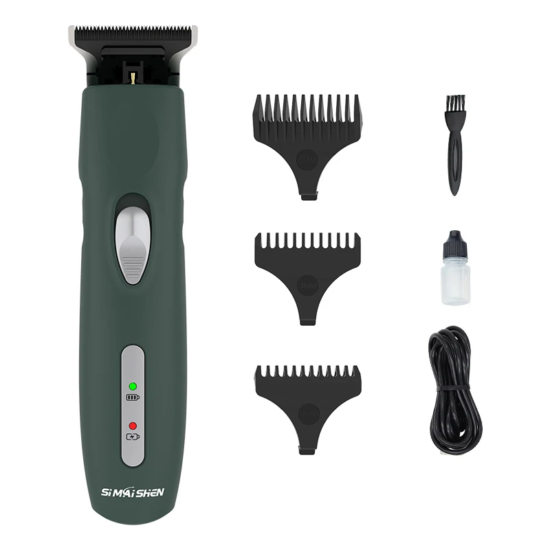 Iron Gray and Army Green Y1 Barber Clipper Cordless Professional Hair Clippers Rechargeable Hair Trimmer For Men