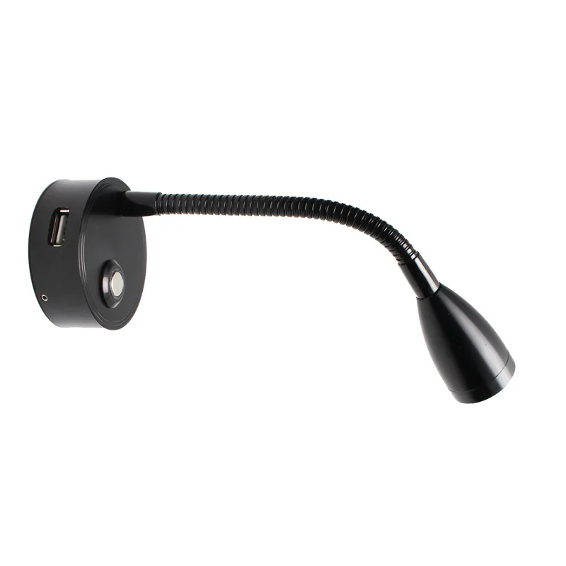 Touch Switch Dimmable Bus Reading Light Surface 3W Aluminum Led Car Reading Light 12 Volt Led Headboard Reading Light