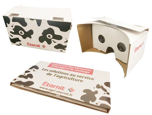 Легко всплывающая Складная google cardboard Виртуальная реальность vr гарнитуры