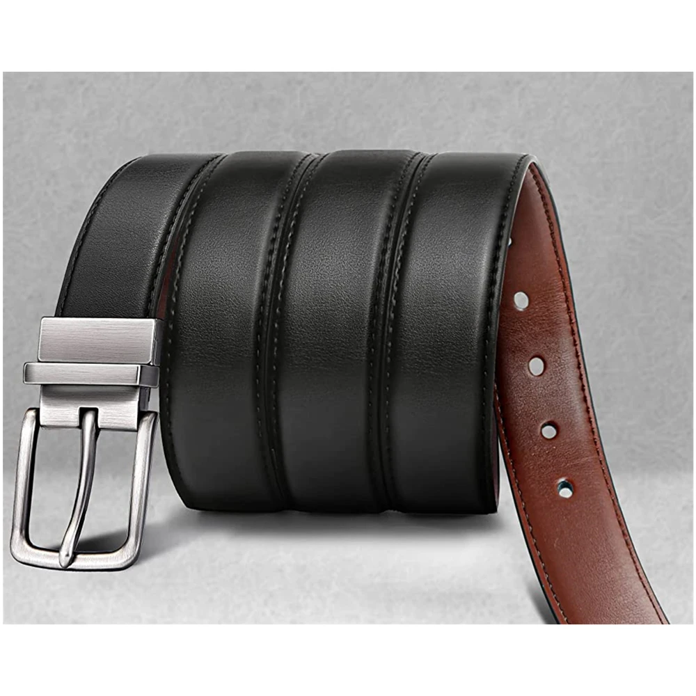 Мужской двусторонний ремень с двумя сторонами