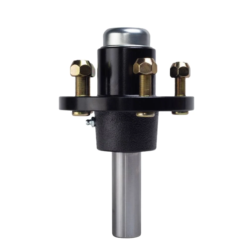 Customized High Quality Jet Ski Trailer Parts Unbraked Half Straight Shaft Square Round Stub Axle and Hubs