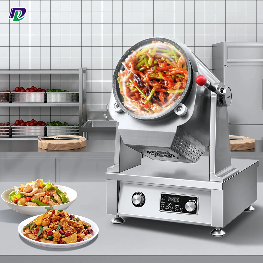 Automatic Wok Restaurant Robot Single Head 110V/ 220V Automated Cooking Equipment Automatic Cooking Robot Kitchen Machines