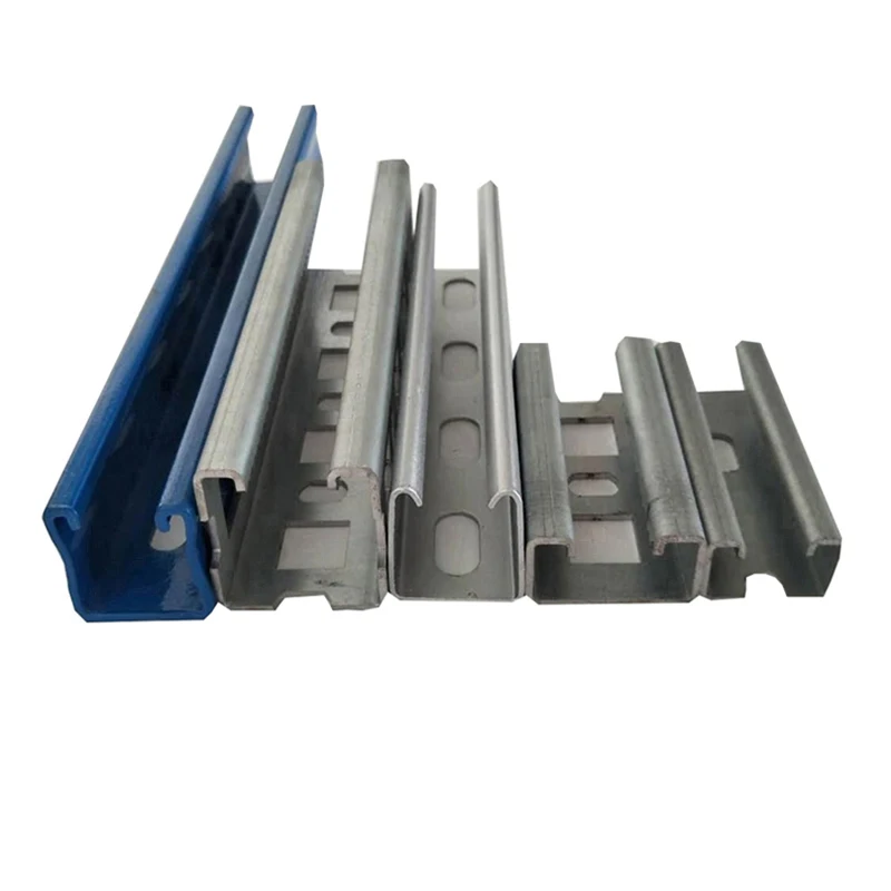 Construction Material Unistrut Channel Price Cold Rolled C Channel Steel Metal Furring Channel Sizes