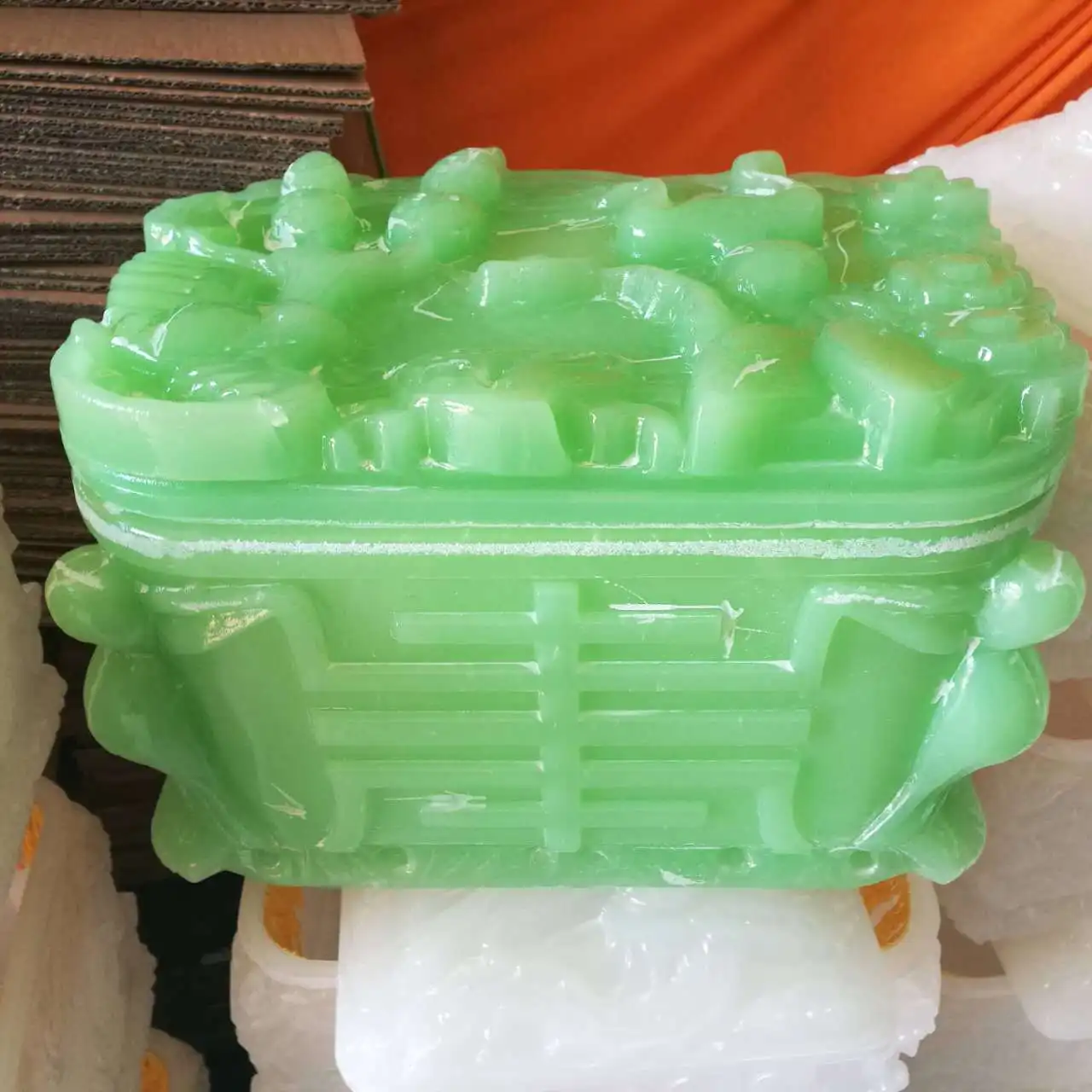 Wholesale carved stone funeral caskets for human ashes