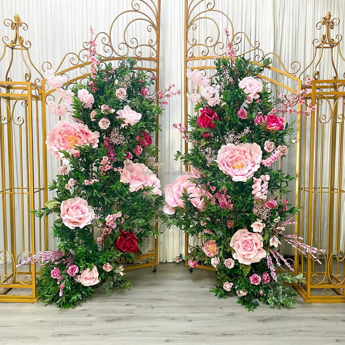 Out Door Use Wedding Decoration Garden Gate Metal Wedding Back Drop
