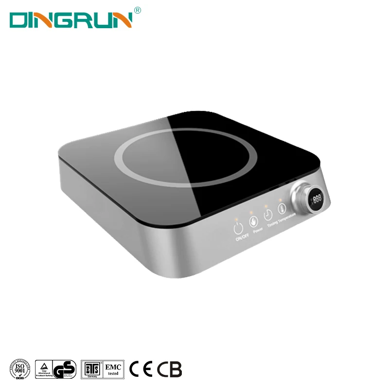 2000 Вт, портативная индукционная плита с одной ручкой 220 В и сенсорным управлением, немецкая электрическая варочная панель