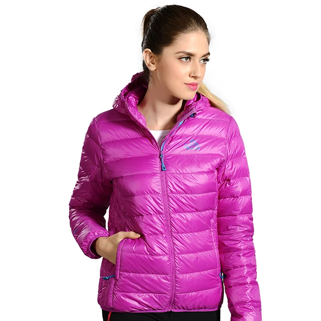 Женский пуховик с подкладкой из утиного пуха теплая дышащая и водонепроницаемая куртка зимняя пуховая