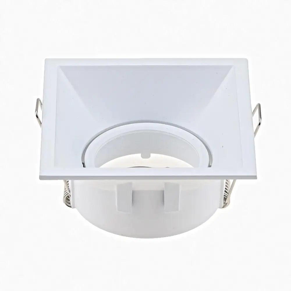
Square Mr16 Led Spotlight Frame White GU10 Fixture Frame For Led Ceiling Downlight 