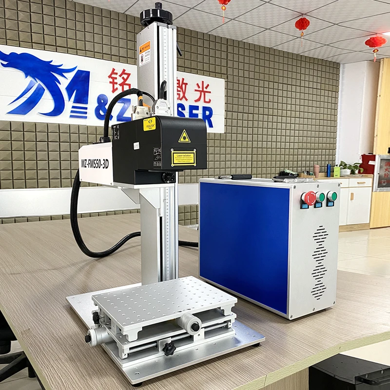 Multifunctional Automatic 3D Dynamic Focus Split Laser Marking Machine Marking Engraving on jewelry and accessories engraver