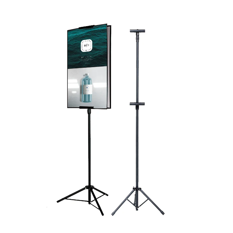 Manufacturer direct digital printing telescopic background portable tripod banner frame is used for activity display