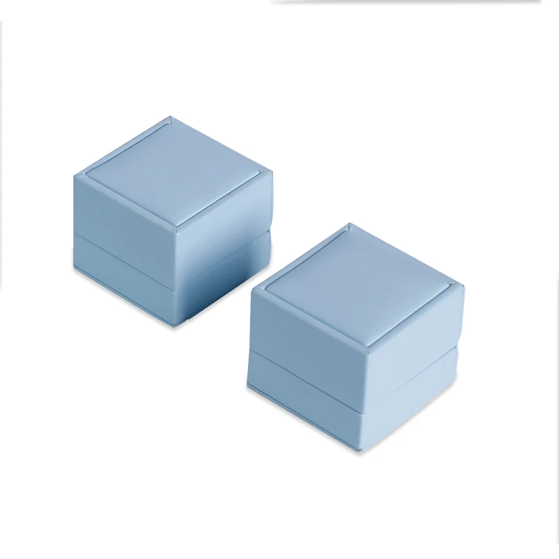 Изготовленный На Заказ нескольких цветов искусственная кожа бархатная поролоновая вставка Подарочная коробка ювелирных изделий пластиковая коробка для упаковки ювелирных изделий