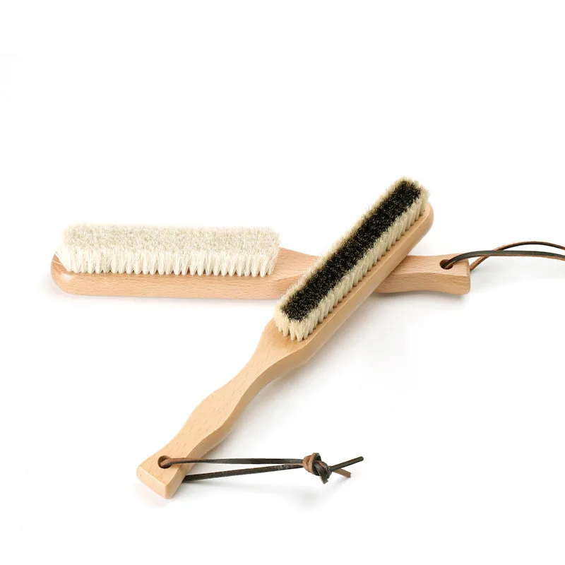 Boar Bristle Clothes Cleaning Brush Wood Handle Brush Cashmere Comb Wool Comb