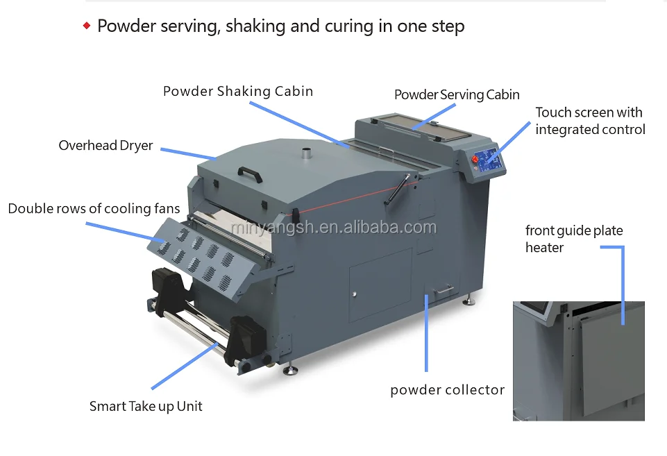 INFINITI FY-D650 Powder shaking machine powder serving shaking and curing all in one DTF printer for T shirt printing