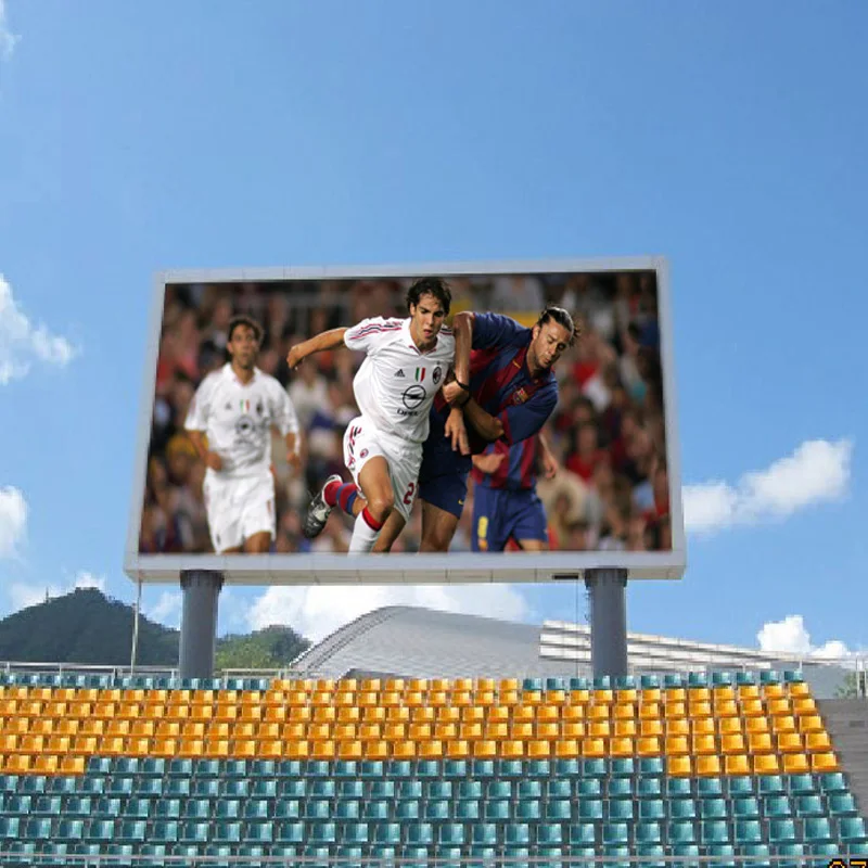 Outdoor image sports ribbon score large wall sexy video board soccer panel clock football stadium perimeter led screen display