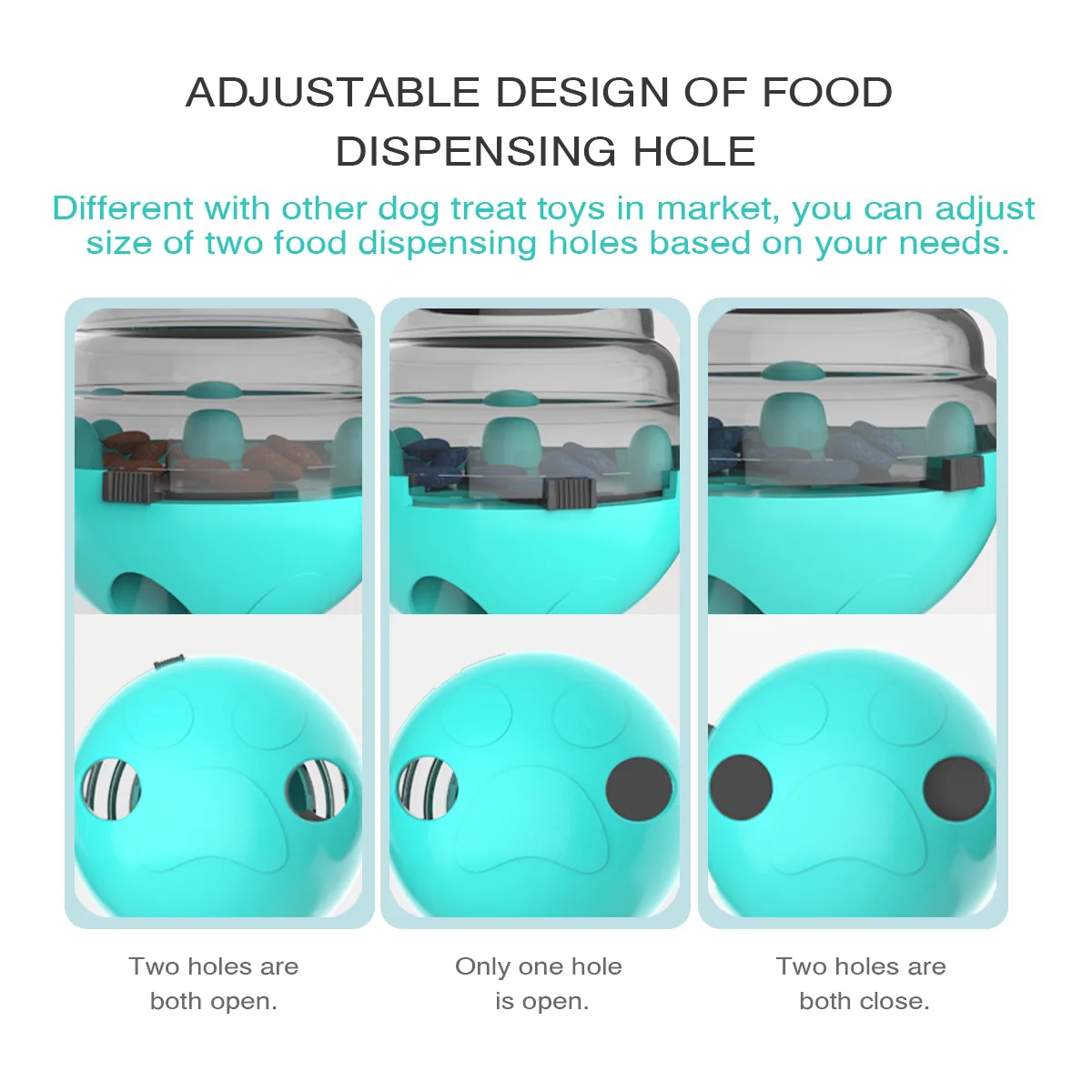 Free Sample Interactive Treat Small Dog Toys Pet Puzzle Slow Food Dispenser Toy Ball Pet Toys