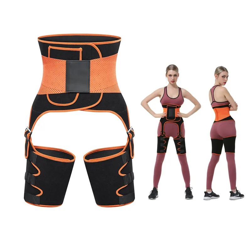 Customize Upgraded Version Thigh Shaper Women And Trimmer Neoprene Mid Body Erasers 3 In 1 Waist Trainer