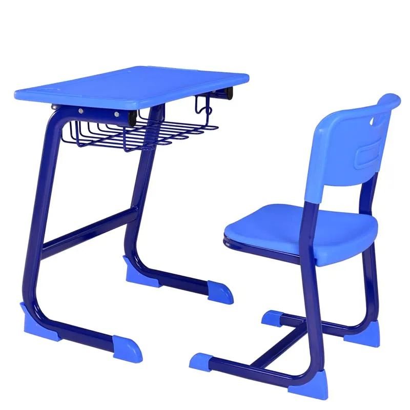 
Cheap school desk and chair study single adjustable classroom desk and chair 