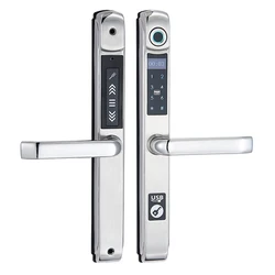 304 stainless steel Access Control  fingerprint Home smart door lock