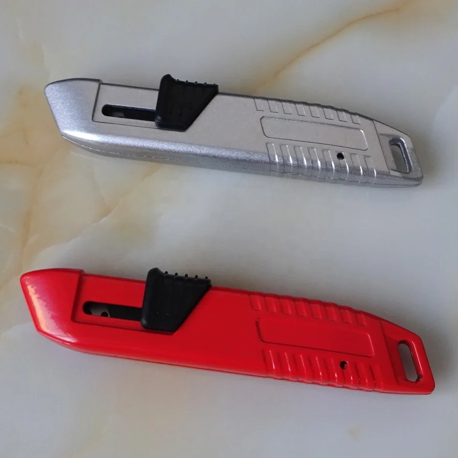 Retractable Zinc Alloy safety cutter knife