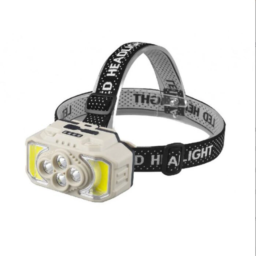Multifunction Usb Charge Head-mounted Flashlight 1000 Lm 10w Rechargeable Headlamp Camping Headlight