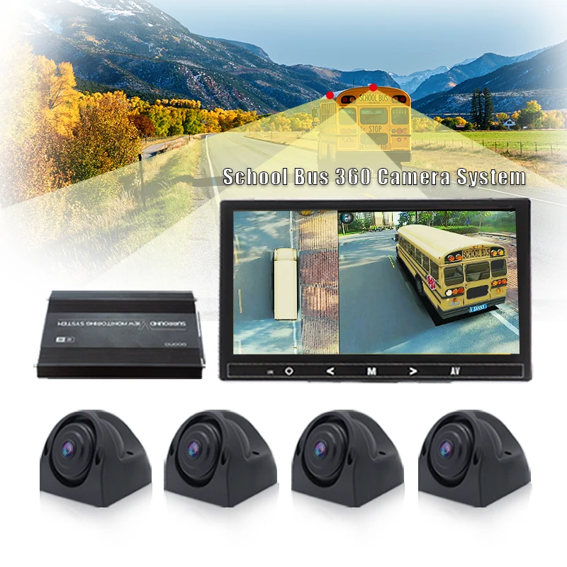 MCY Waterproof 1080P 3D 360 Degree All Around View Bird View System Car Security Camera AHD For Truck