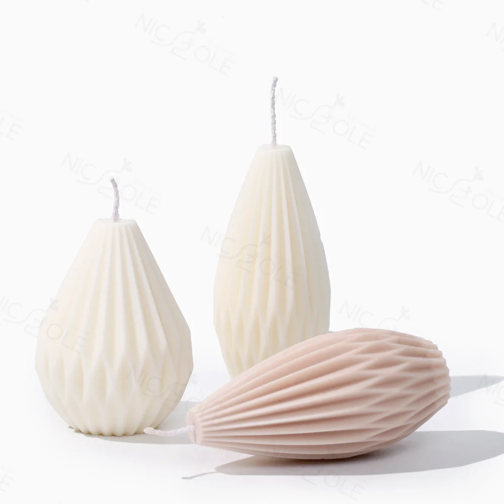 Nicole Handmade Custom Wedding Birthday Geometric Silicone Soap and Candle Mold