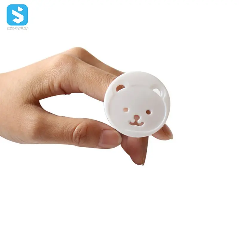 Симпатичная крышка розетки европейского стандарта с защитой от детей маленького медведя, креативная крышка розетки от китайского поставщика