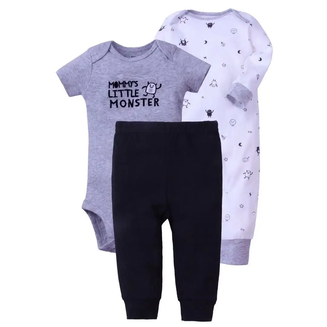 Good Price Nice Winter Baby Girl Clothes Suit Romper 100% Organic Cotton Fashion Baby Designers Clothes