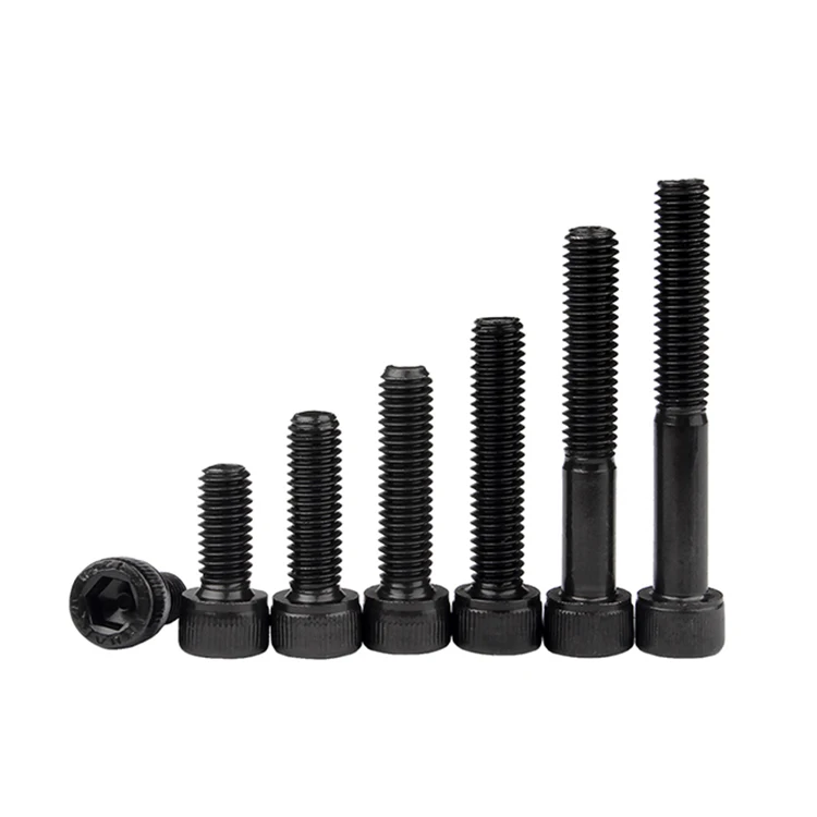 M3 M4 M5 M6 M8 Alloy steel grade 12.9 black oxide hexagon socket head bolt cup head cylindrical head allen screws
