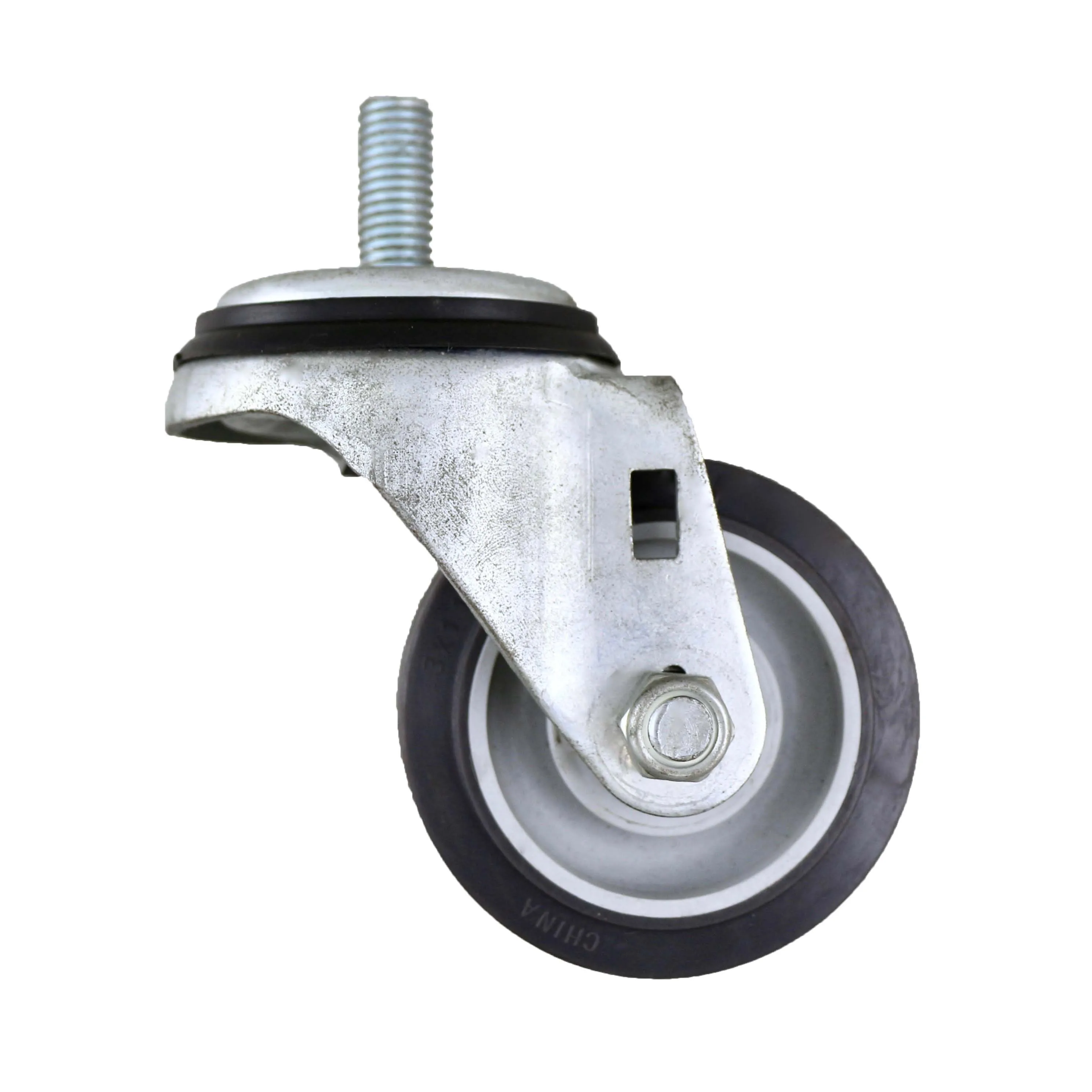 SS TPR Threaded stem Swivel 2.5 inch caster wheels 63 mm