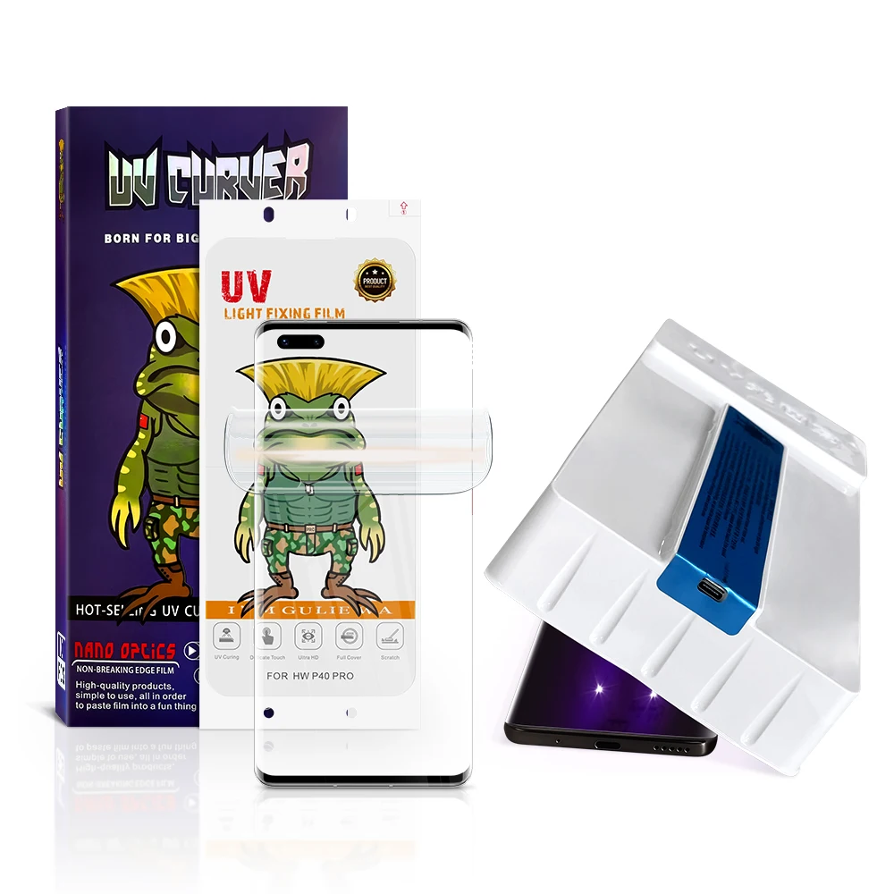 Newest Uv Nano 9D Full Coverage Flexible Hydrogel Screen Protector For Iphone 13 Xiaomi Huawei