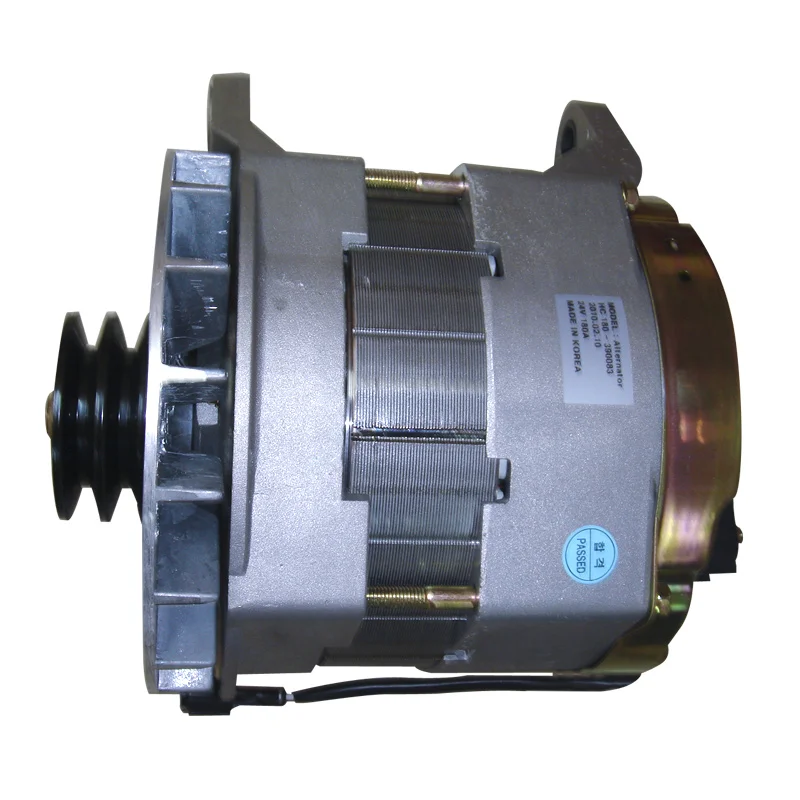 Excavator Daewoo Truck Bus Generator 6120K 6122 6113A engine parts 2PK 180A 96765450 Alternator for Doosan