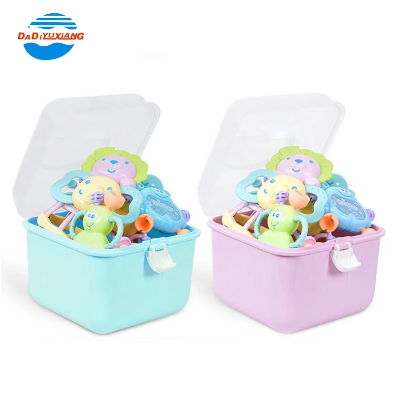 funny plastic hand bell toys shake baby rattle rings for sale