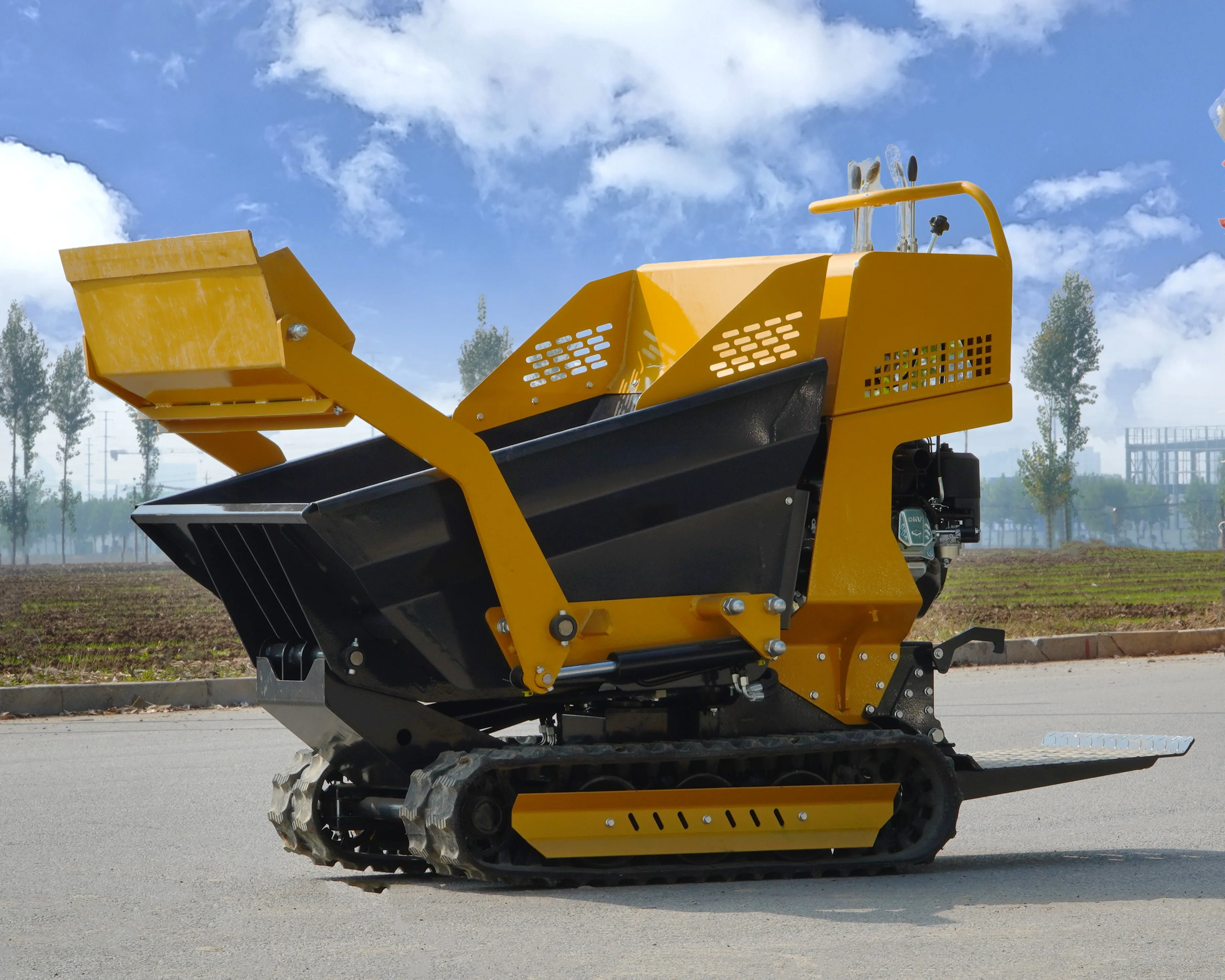 500kg Portable Dumper Mini Transporter Construction Hydraulic Diesel Mini Dumper Truck