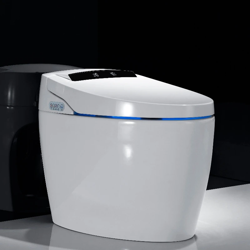 Hot Selling 110 V S trap  Electric Smart Toilet Seat Heating Bidet Foot Sensor Flushing Bathroom Floor Smart Toilet