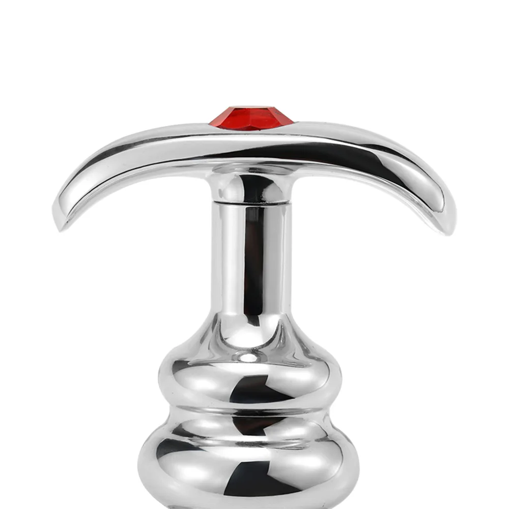 Threaded Metal Anal Plug Stainless Steel Backyard Expansion Sex Toy Anal Plug Set for couples